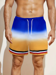 Men's Quick Drying Beach Shorts with Drawstring Waist
