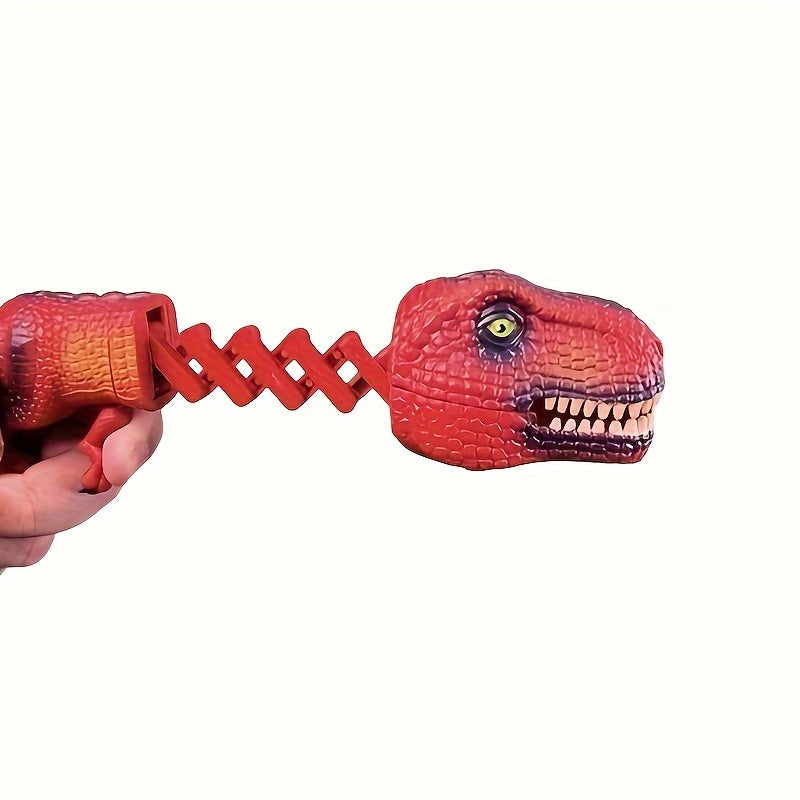 Funny Telescopic Spring Shark Dinosaur Manipulator Clamp Bite Hand Prank Toy