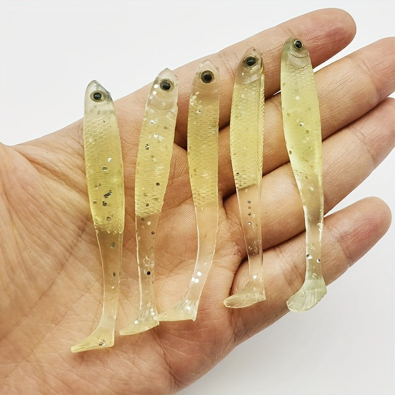 5pcs Fishing Lures T tail Soft Bait 6 1 8g Artificial Swimbait Fishing Accessori