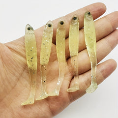 5pcs Fishing Lures T tail Soft Bait 6 1 8g Artificial Swimbait Fishing Accessori