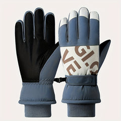 Unisex Skiing Gloves Keep Warm Winter Autumn Outdoor Cycling Waterproof