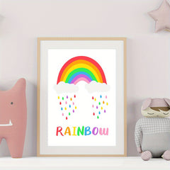 Rainbow Style Children's Poster No Frame Kids Gift Room Decor