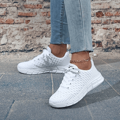 Women's Breathable Lace Up Sneakers Lightweight Outdoor Shoes