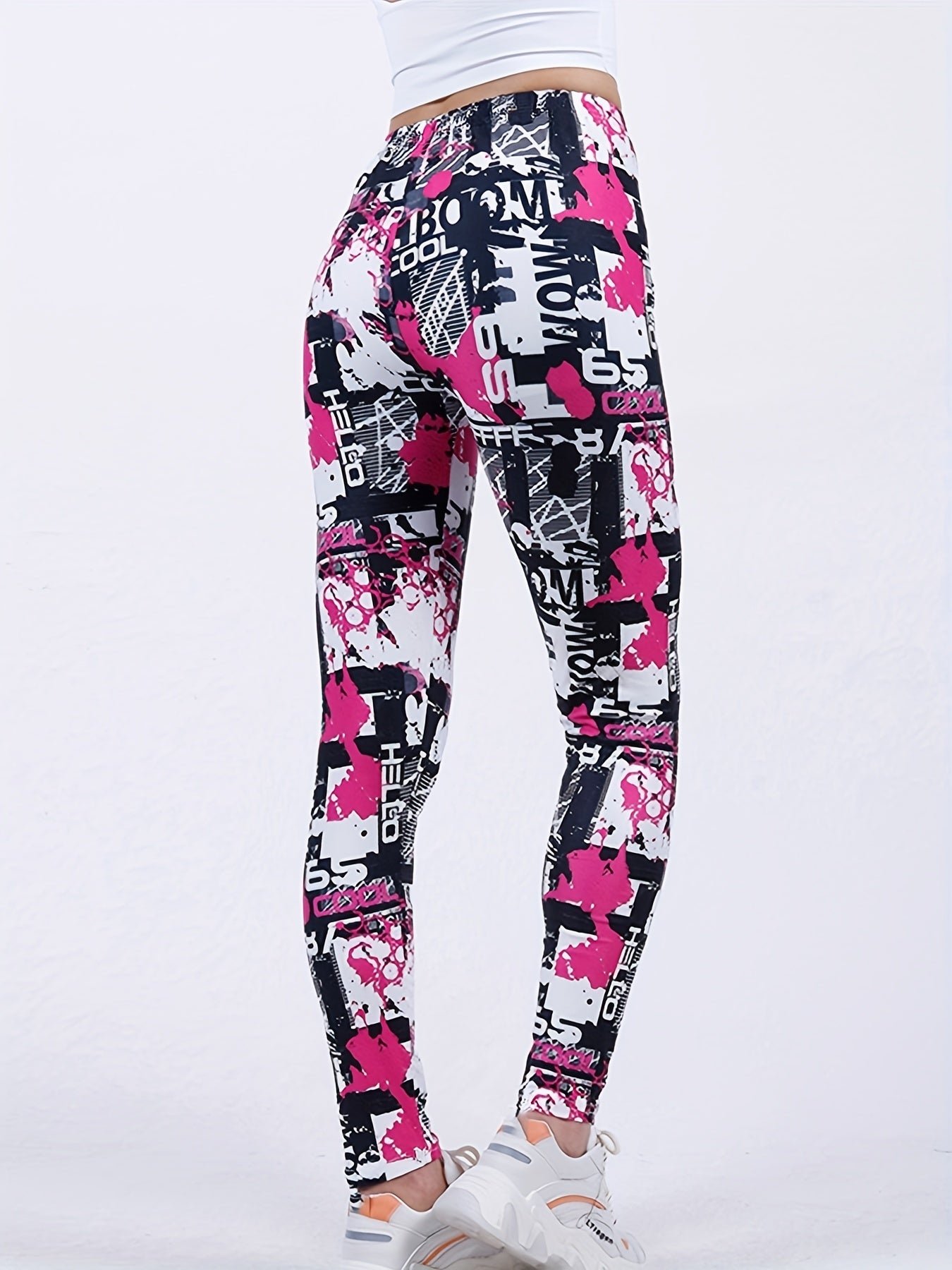 Women's Printed Yoga Pants High Waist Leggings