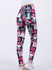 Women's Printed Yoga Pants High Waist Leggings