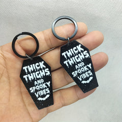 Acrylic Halloween Tombstone Keychain Bag Charm Halloween Gift