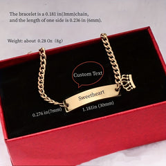 Golden Stainless Steel Children's Bracelet