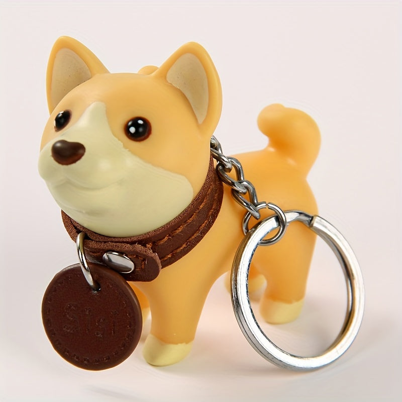 Cute Dog Key Chain Keyring for Men and Women