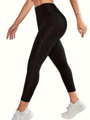 High Waist Yoga Pants with Pocket, Butt Lifting Leggings