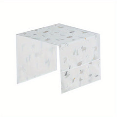 Geometric Flower Printed Fridge Dust Cover
