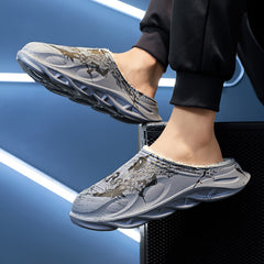 Men's Cozy Fuzzy Slippers Plush Comfy Home Shoes