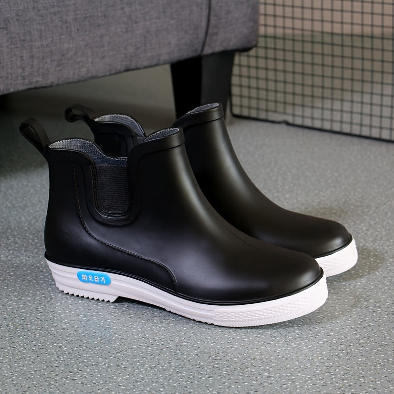 Men's Waterproof Non Slip Rain Boots for Outdoor Activities