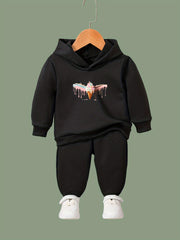 Ice Cream Pattern Long Sleeve Hooded Sweatshirt Girls Comfy Hoodies