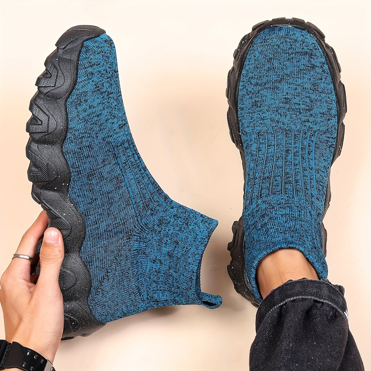 Comfy & Durable Plus Size Men's Slip-On Sneakers for Outdoors