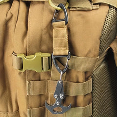 2pcs Nylon Webbing Buckle Quick Release Keychain For Camping Hiking