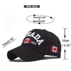 CANADA Embroidered Cotton Baseball Cap For Men Women Trucker Hat