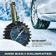 Large Dial Tire Pressure Gauge for Cars and Trucks