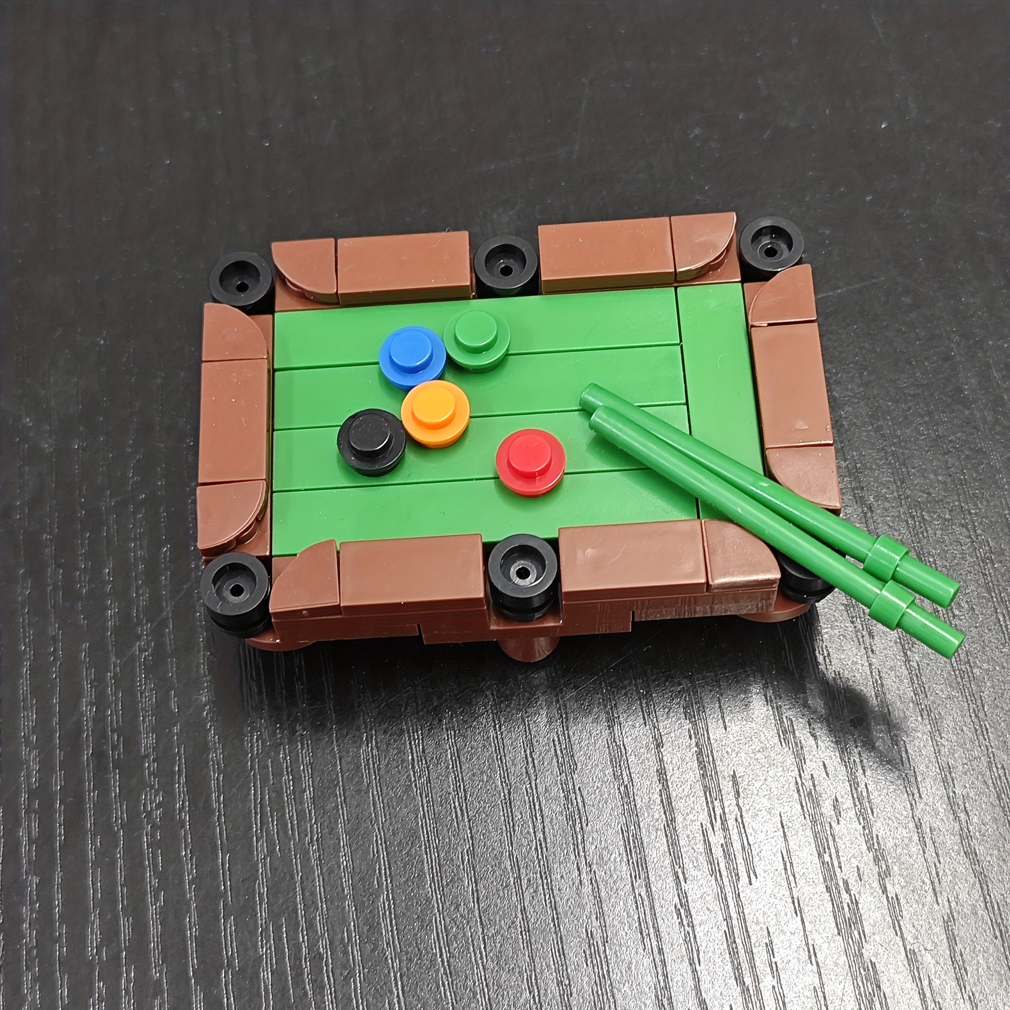 Mini Pool Table Building Blocks Toys Educational Toy