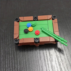 Mini Pool Table Building Blocks Toys Educational Toy