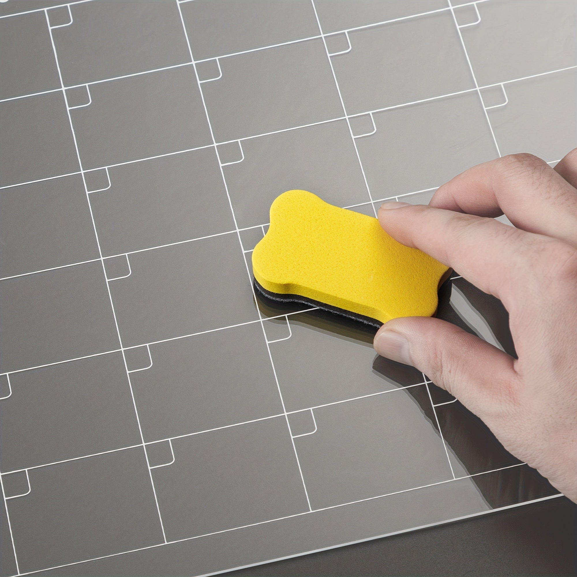 Acrylic Magnetic Weekly Calendar For Fridge - Clear Dry Erase Board