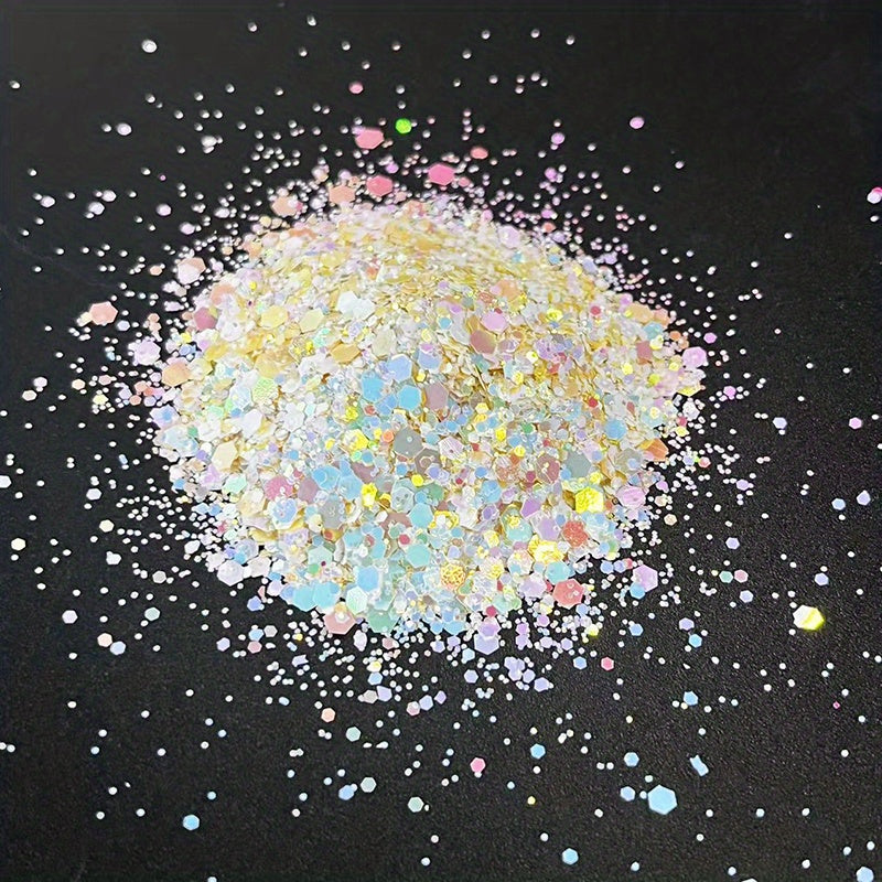 Chunky Nail Glitter Sequins Hexagon Flake Mix