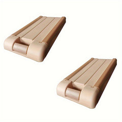 2pcs Under Desk Drawer Hidden Storage Box Large Capacity