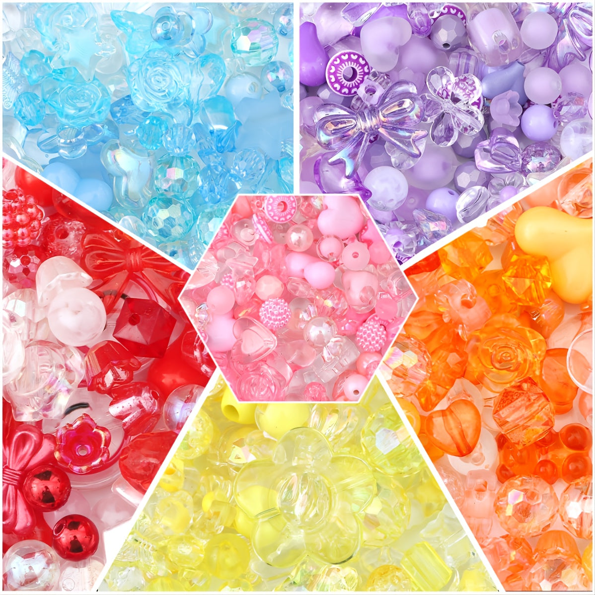30g Acrylic DIY Beads Baroque Random Mix Series Materials
