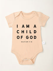 Baby Cotton Romper I Am A Child Of God Onesie Clothes