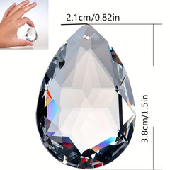 10pcs Crystal Pendant Chandelier Suncatcher Rainbow Maker Glass Prism