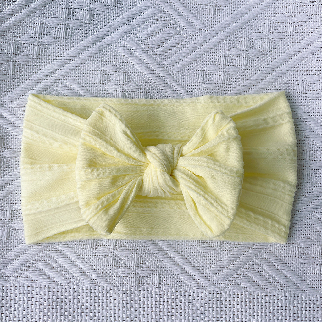 Soft Jacquard Baby Bow Hair Band Headwear Hair Accessories