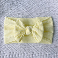 Soft Jacquard Baby Bow Hair Band Headwear Hair Accessories