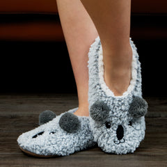 Women's Koala Slippers Plush Lined Casual Shoes