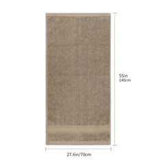 Embroidered Towel Set, Absorbent & Quick Dry, 13.8x29.5in