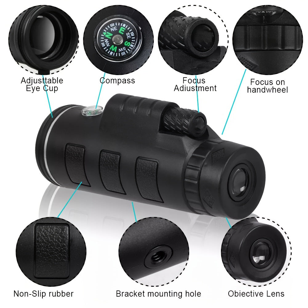 10X42 Binoculars High Definition ABS Construction Manual Focus