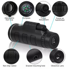 10X42 Binoculars High Definition ABS Construction Manual Focus