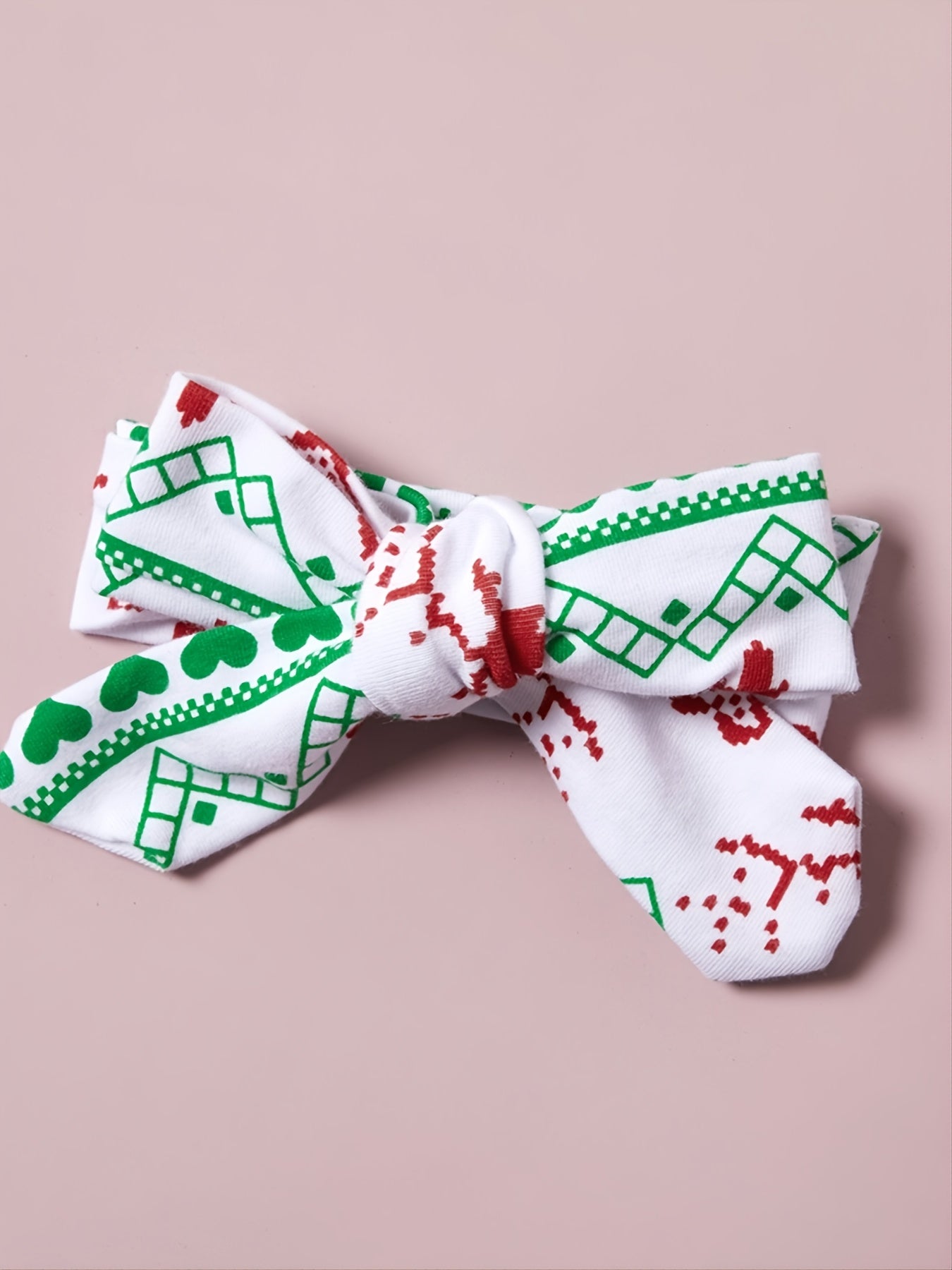 Christmas Party Baby Romper Pants Hat Headband Set