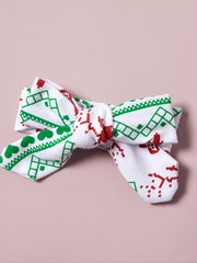 Christmas Party Baby Romper Pants Hat Headband Set
