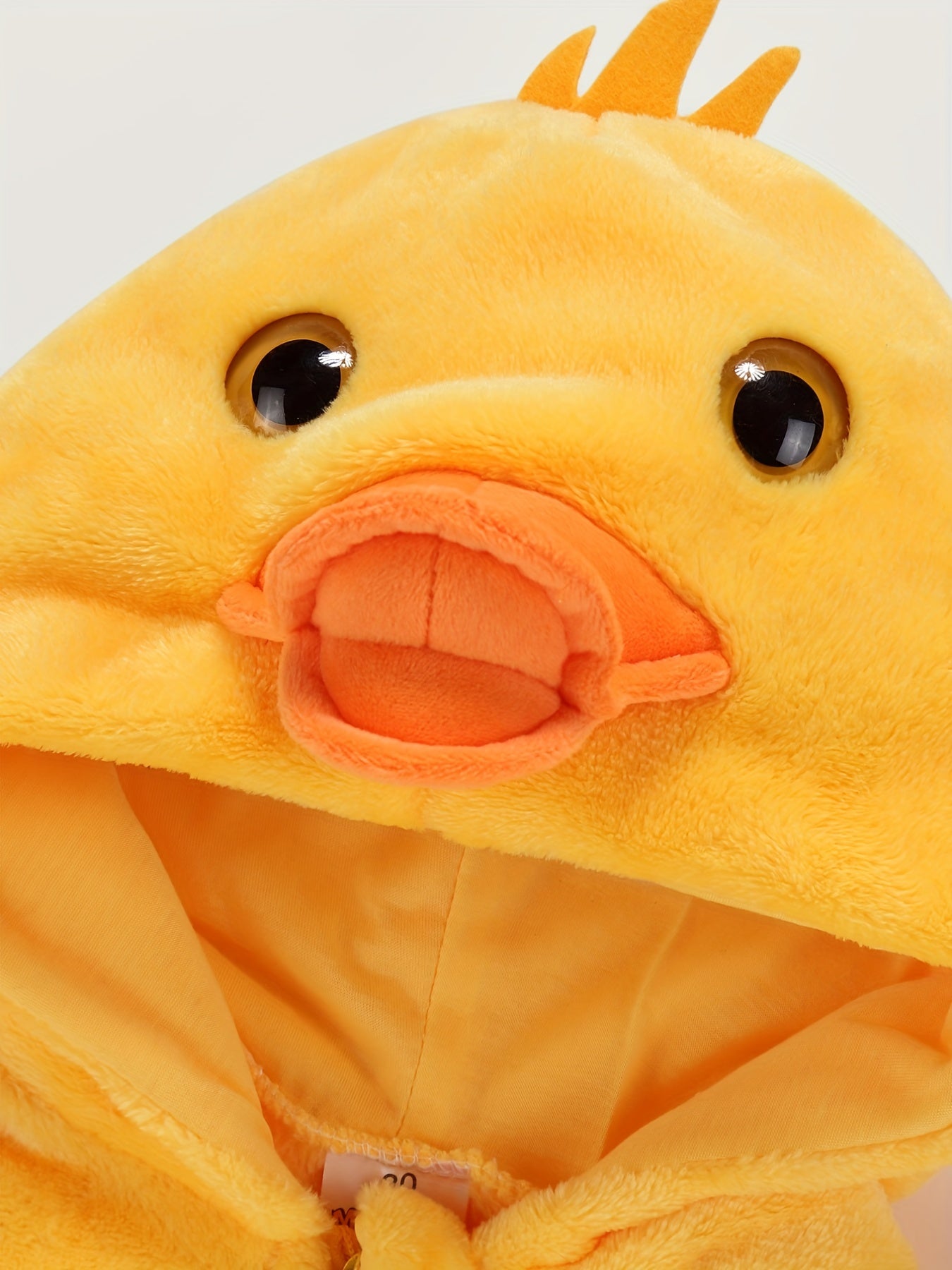 Duck Baby Flannel Romper Hooded Halloween Cosplay Jumpsuit
