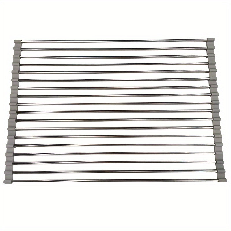 18 Tubes 49 78 34 Roll Up Dish Drying Rack Stainless Steel