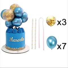 Colorful Balloon Cake Topper for Wedding Birthday Party