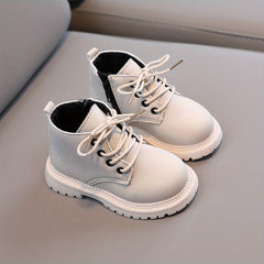 Boys Vintage Zipper Boots Non Slip Indoor Outdoor Spring Autumn