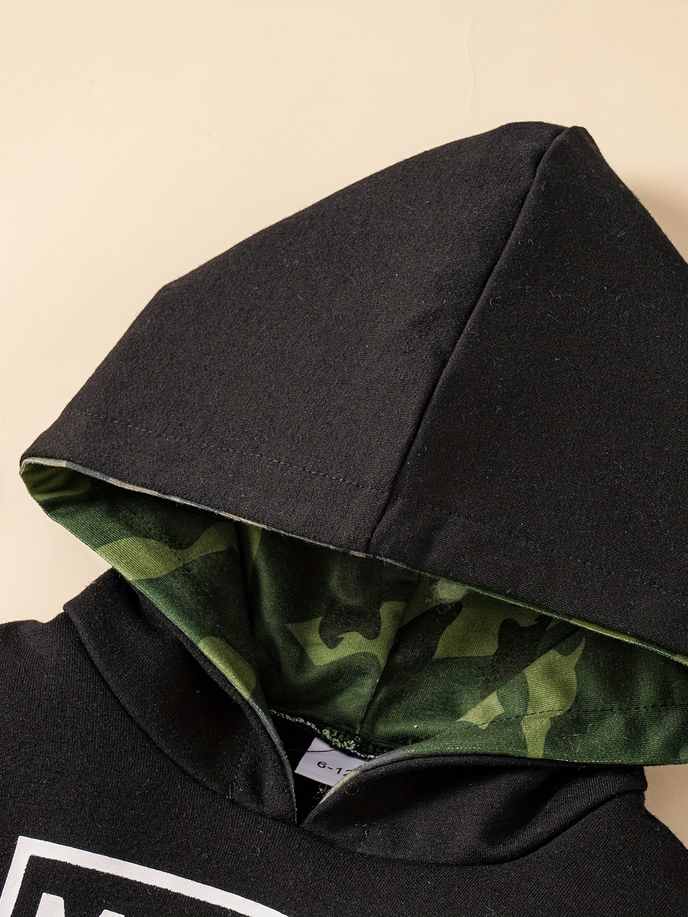 Baby Boy Camo Hooded Sweatshirt & Trousers Set