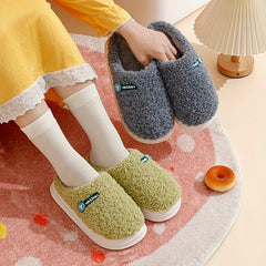 Women's Plush Lined Flat Slippers - Comfortable Slip On Shoes