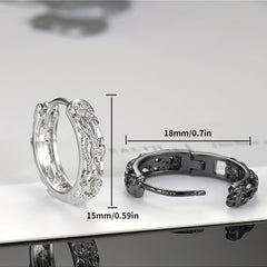 Chinese Style Embossed Earrings - Holiday Party Boys Accessories