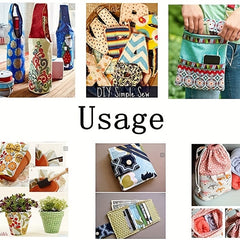 8pcs Cotton Fabric Patchwork DIY Doll Sewing Material Cloth