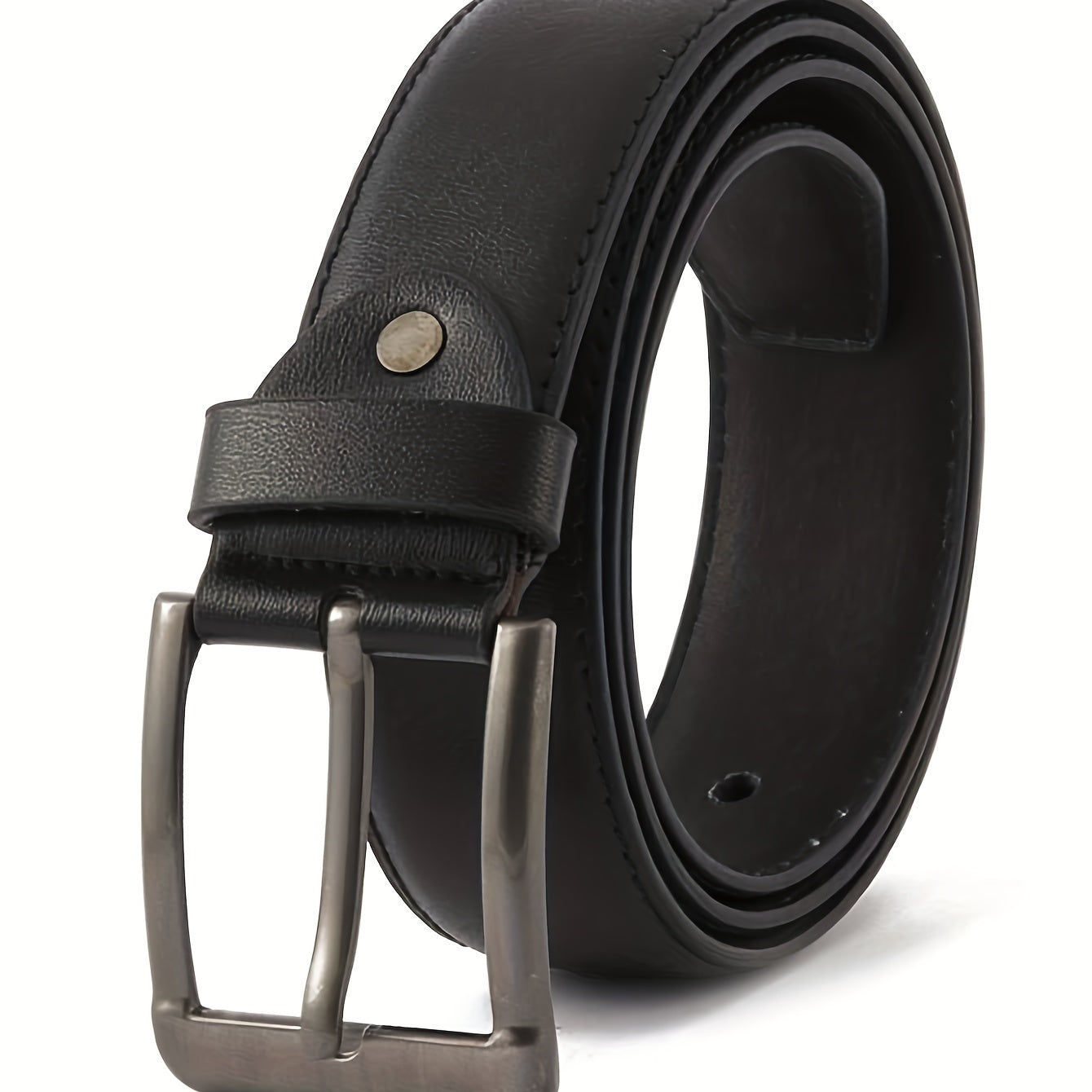 Men's PU Pin Buckle Leather Belt