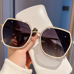 Large Polygon Sunglasses Glitter Summer UV400 Sun Shades Driving Beach