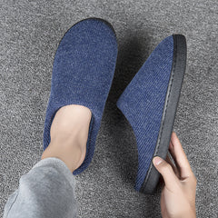 Men's Memory Foam Warm Fleece Lining House Slippers