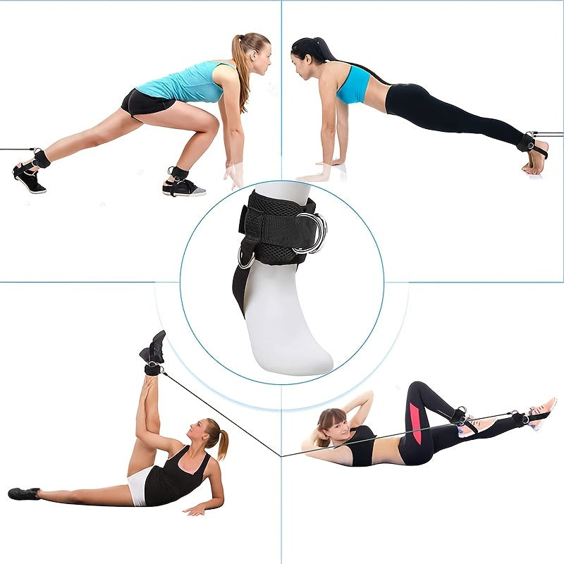 Leg Strength Training Buckle Ankle Strap Elastic Resistance Band
