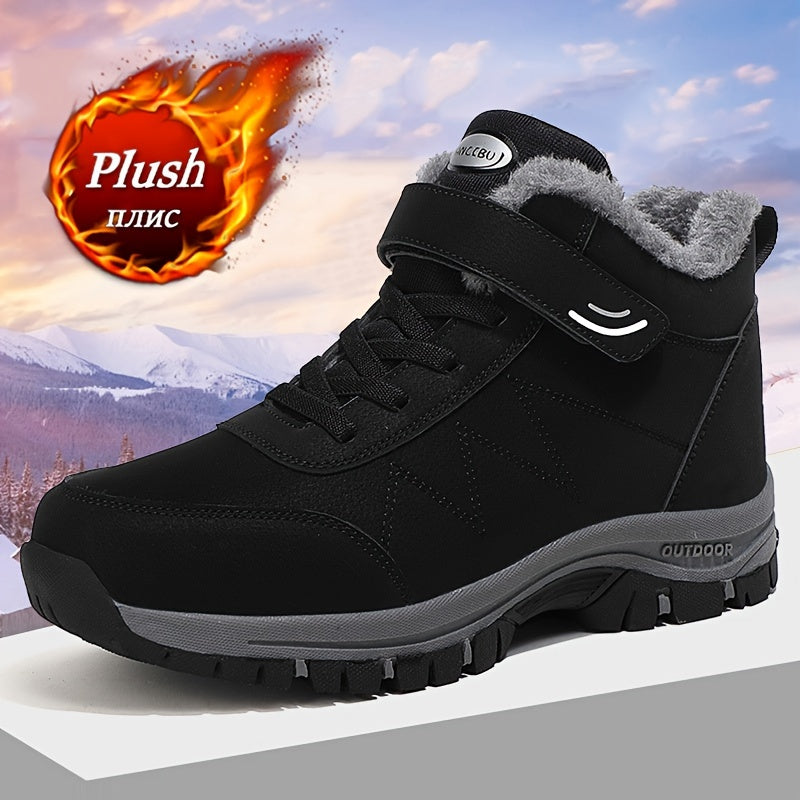 Men's Snow Boots Warm Fleece Outdoor Hiking